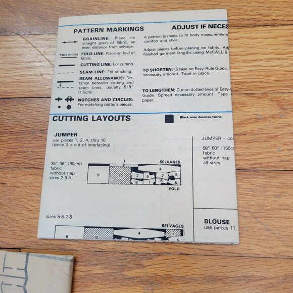 Laura Ashley McCalls 8973 Childrens Pinafore Dress Sewing Pattern Size 7 - Picture 6 of 6